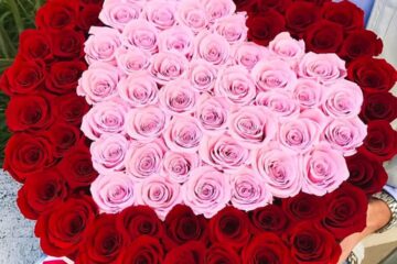 Романтическая доставка: букеты роз и живые цветы на дом